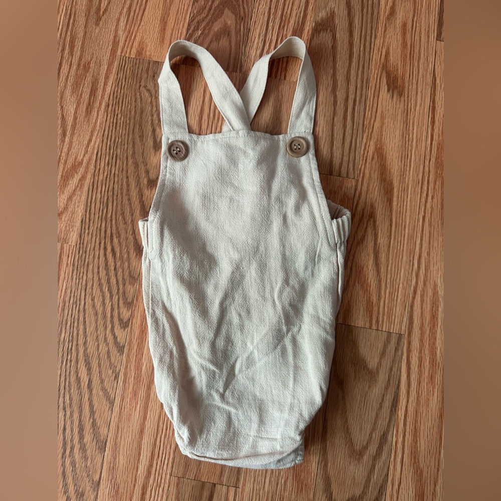 Kids Cream Overalls